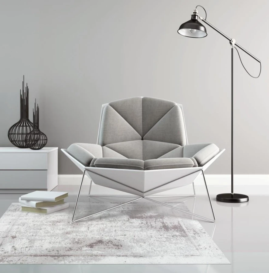 Dywan Carpet Decor Magic Home - BETO Gray
