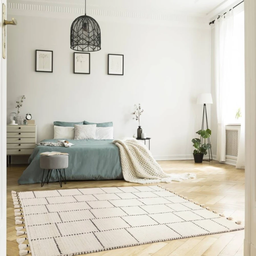Dywan Asiatic Contemporary Design - Nepal Cream / Black Tile