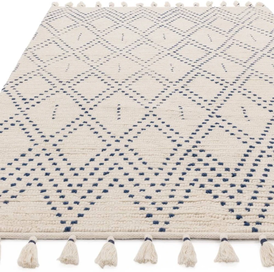 Dywan Asiatic Contemporary Design - Nepal Cream / Blue Diamond