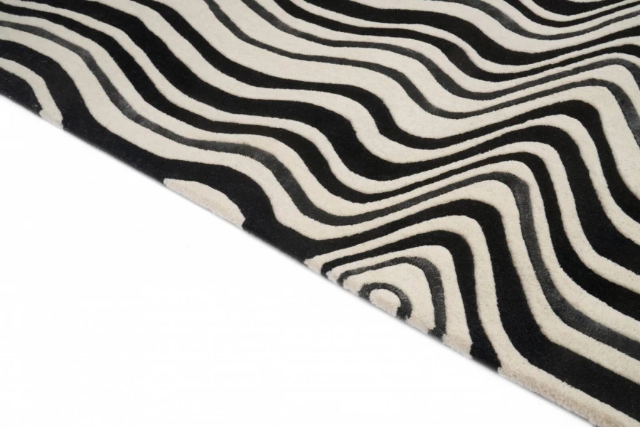 Dywan Carpet Decor Handmade - Draft Black