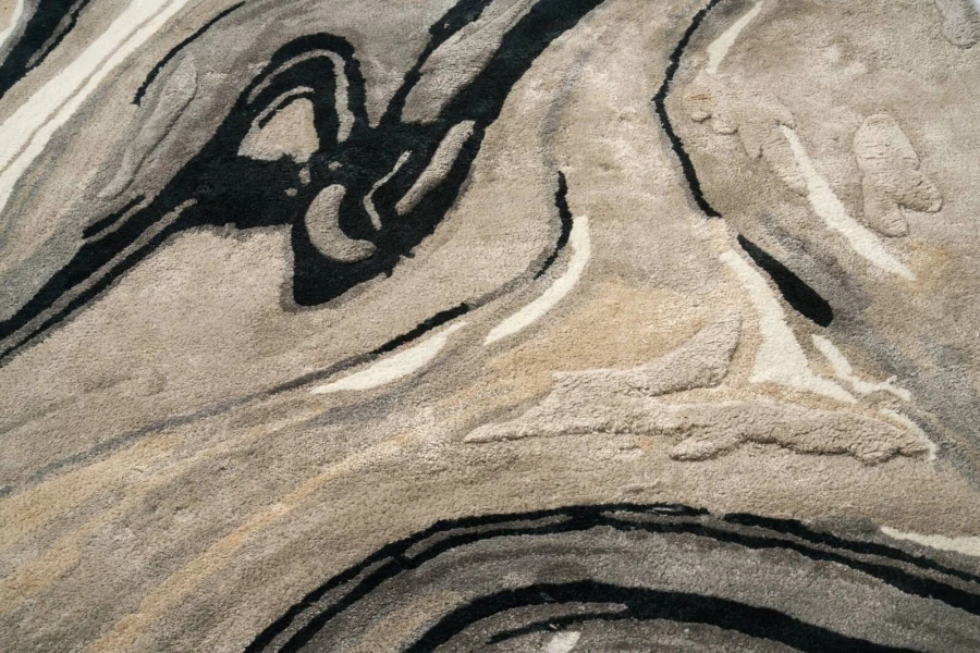 Dywan Carpet Decor Handmade - Blur Black