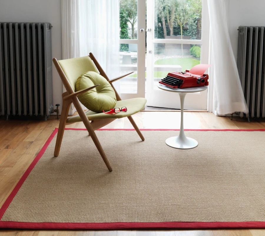 Dywan Asiatic Natural Weaves - SISAL Linen/Red