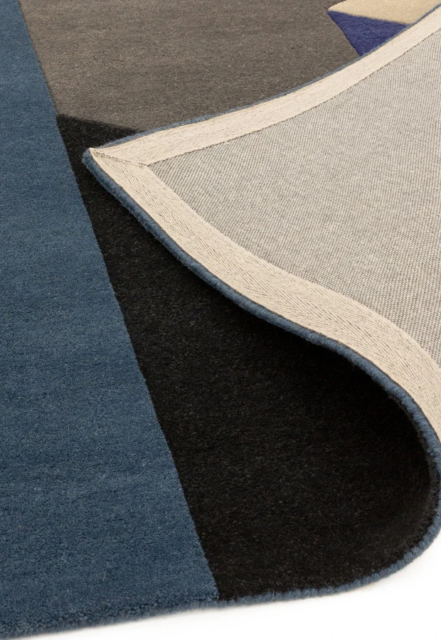 Dywan Asiatic Contemporary Design - REEF RF13 BIG GEO BLUE WOOL