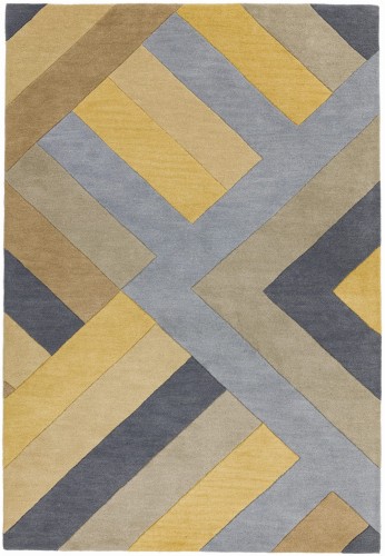 Dywan Asiatic Contemporary Design - REEF RF02 BIG ZIG OCHRE GREY