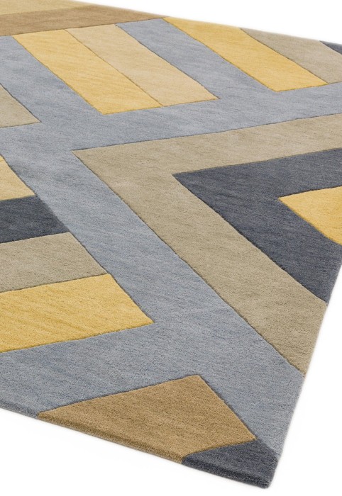 Dywan Asiatic Contemporary Design - REEF RF02 BIG ZIG OCHRE GREY