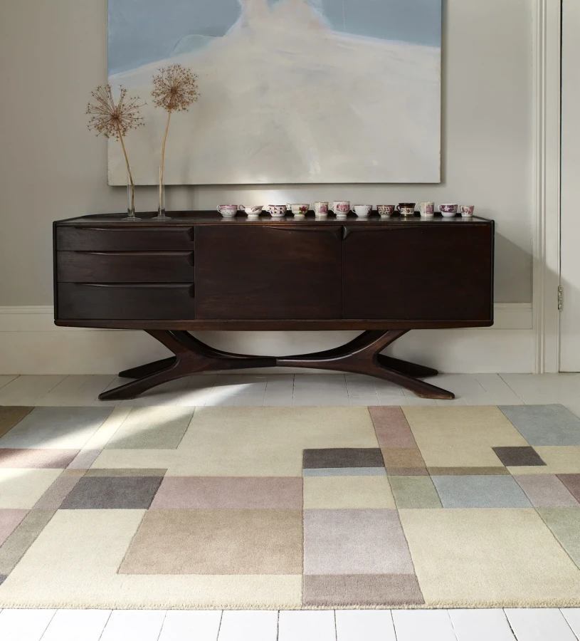 Dywan Asiatic Contemporary Design - REEF RF17 BLOCKS PASTEL WOOL