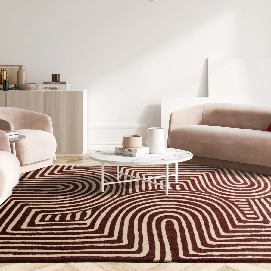 Dywan Asiatic Contemporary Design - REEF RF29 Curve Plum