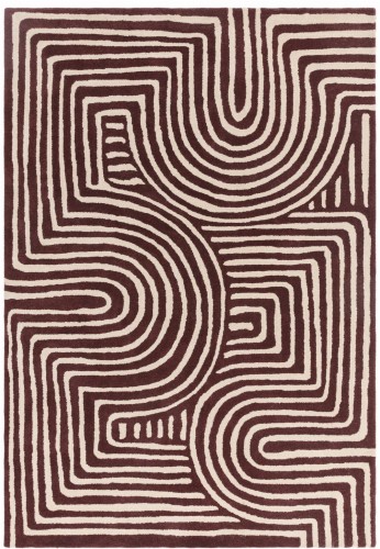 Dywan Asiatic Contemporary Design - REEF RF29 Curve Plum