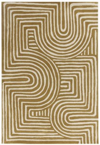 Dywan Asiatic Contemporary Design - REEF RF28 Curve Ochre