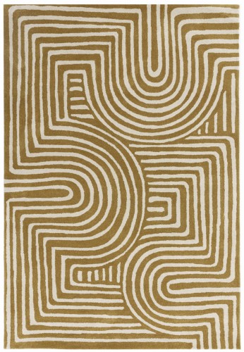 Dywan Asiatic Contemporary Design - REEF RF28 Curve Ochre