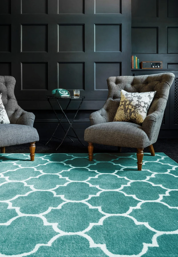 Dywan Asiatic Contemporary Design - ALBANY Ogee Duck Egg