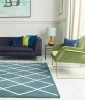 Dywan Asiatic Contemporary Design - ALBANY Diamond Teal