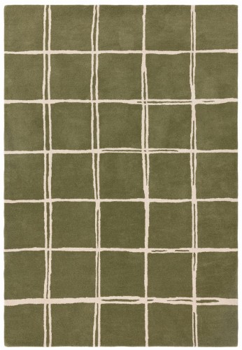 Dywan Asiatic Contemporary Design - ALBANY Grid Olive