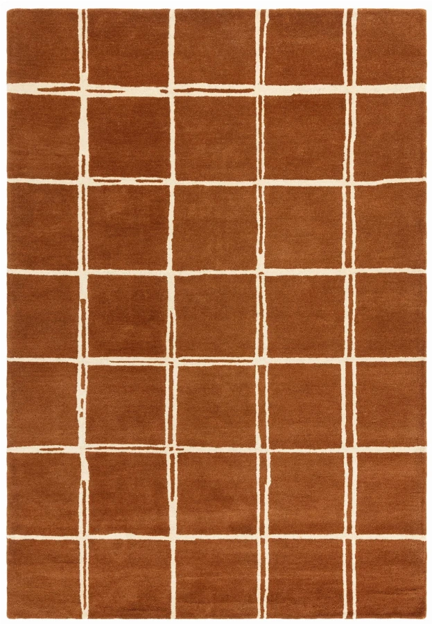 Dywan Asiatic Contemporary Design - ALBANY Grid Rust