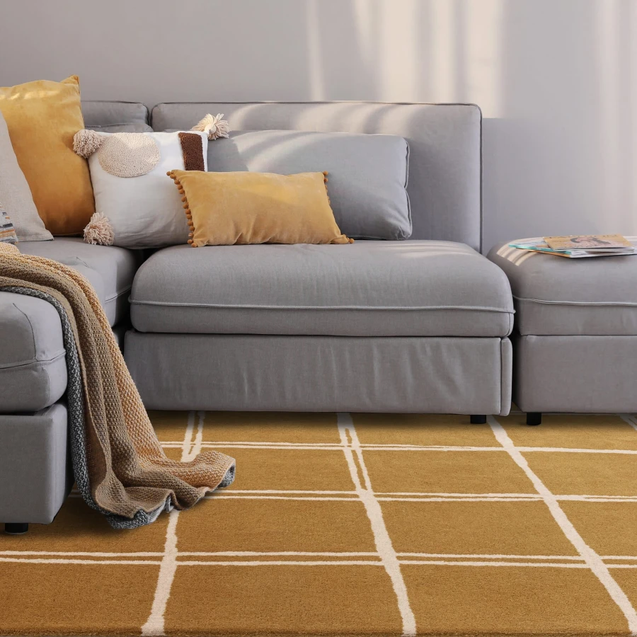 Dywan Asiatic Contemporary Design - ALBANY Grid Gold