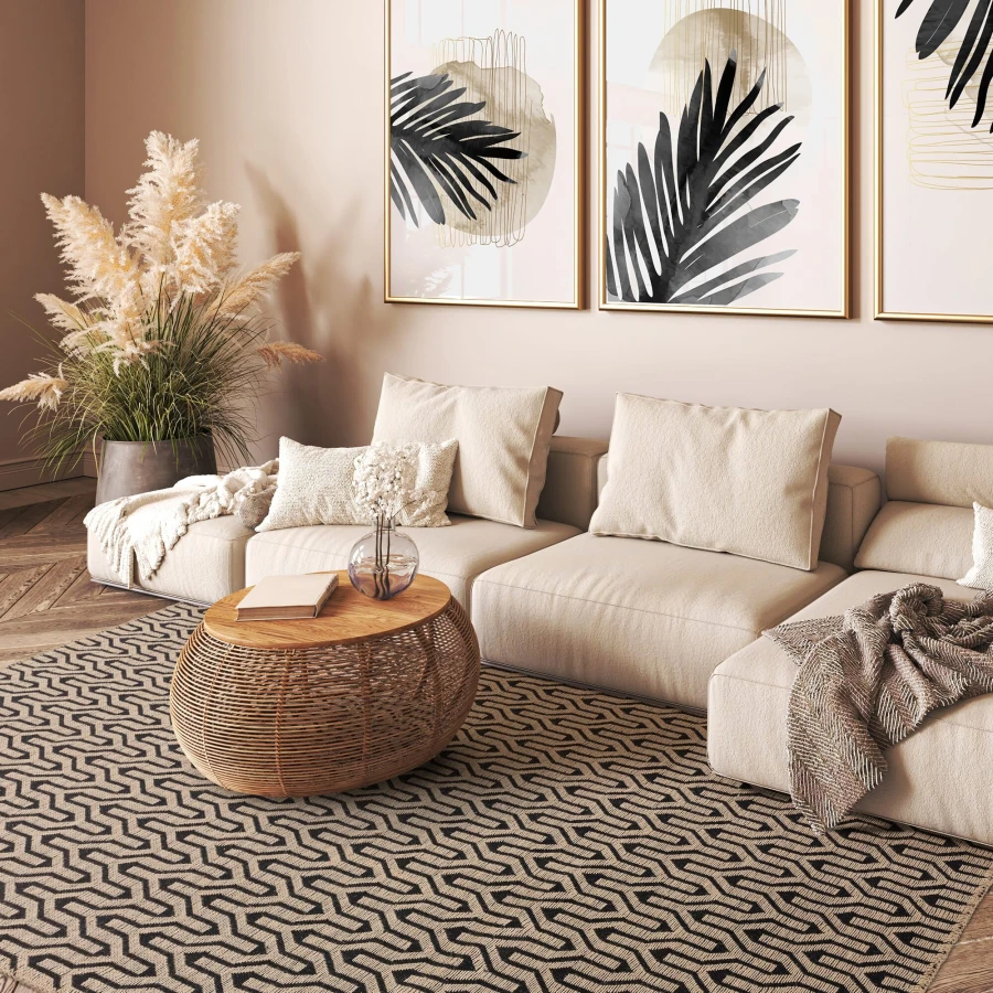 Dywan Asiatic Boho - GLOBAL Black Lattice