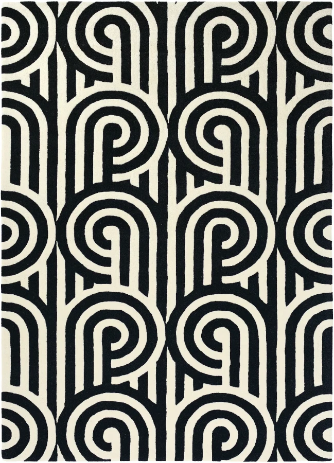 Dywan Florence Broadhurst - TURNABOUTS 039205 Black