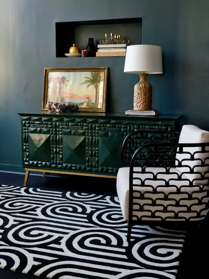 Dywan Florence Broadhurst - TURNABOUTS 039205 Black