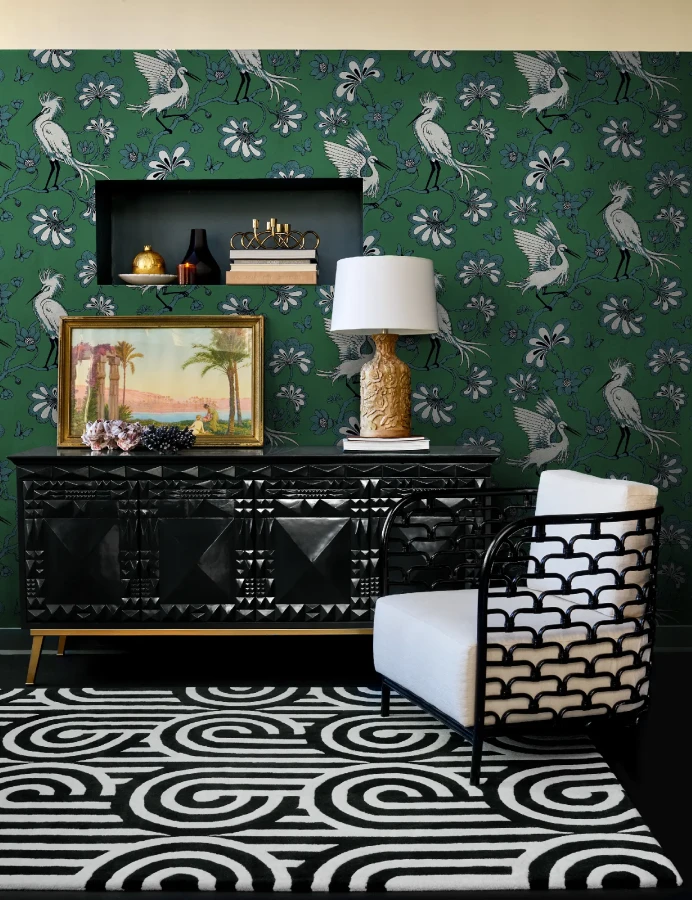 Dywan Florence Broadhurst - TURNABOUTS 039205 Black