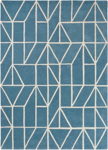 niebieski dywan geometryczny Viso Denim 24008.webp