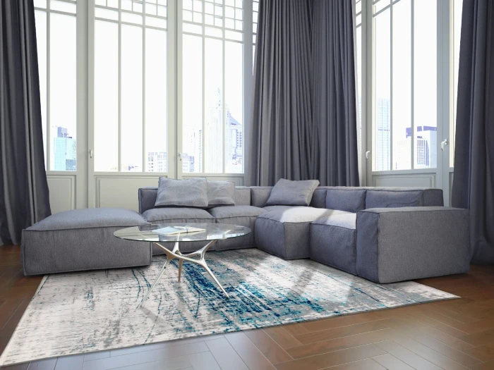 Dywan Louis De Poortere - GRIFF 8421 Bronx Azurite