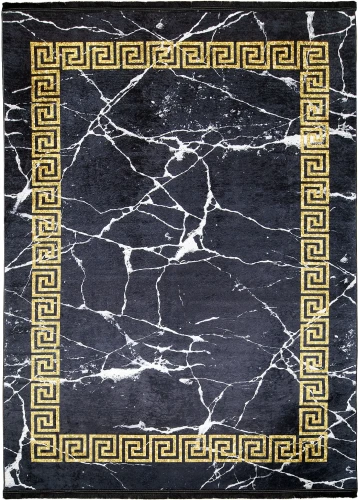 Dywan Modern Rugs - PRINT 23020 Black