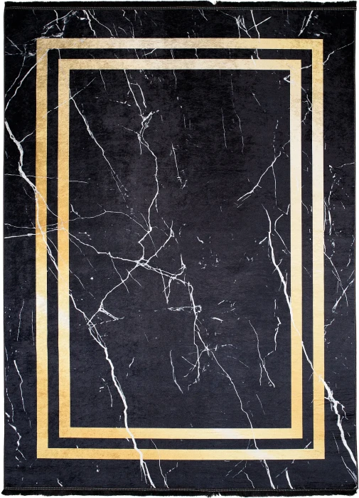 Dywan Modern Rugs - PRINT 23483 Black