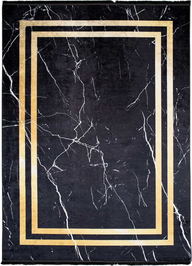 Dywan Modern Rugs - PRINT 23483 Black