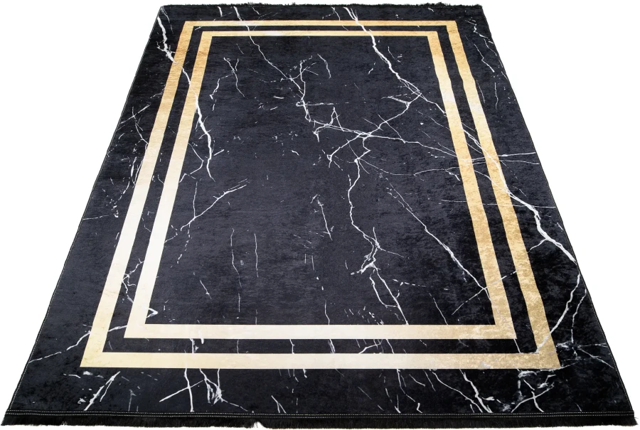 Dywan Modern Rugs - PRINT 23483 Black