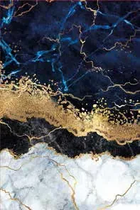 Dywan Modern Rugs - PRINT 37050 Blue