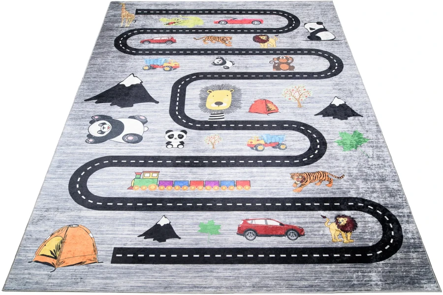 Dywan Modern Rugs - PRINT KIDS 1711A Grey