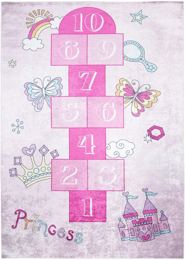 Dywan Modern Rugs - PRINT KIDS 1718A Pink