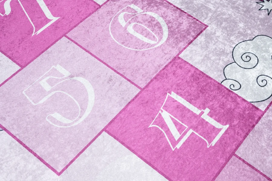 Dywan Modern Rugs - PRINT KIDS 1718A Pink