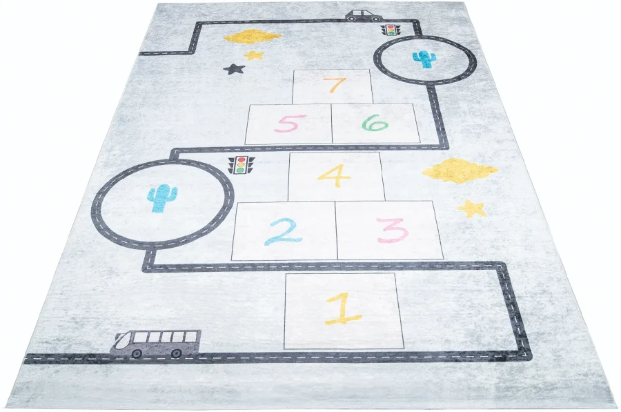 Dywan Modern Rugs - PRINT KIDS 2168 Grey
