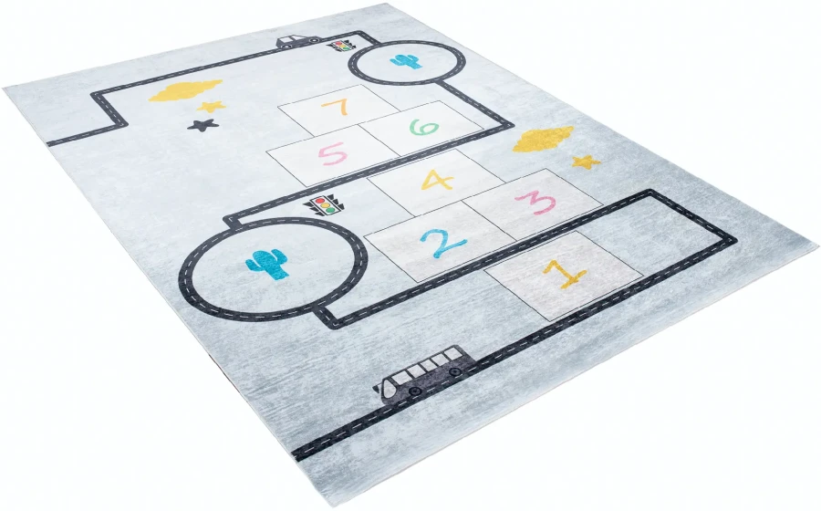 Dywan Modern Rugs - PRINT KIDS 2168 Grey