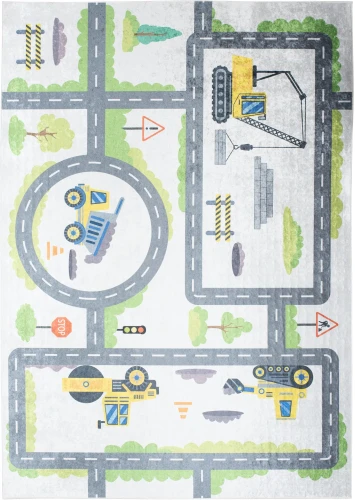 Dywan Modern Rugs - PRINT KIDS 2338 Grey