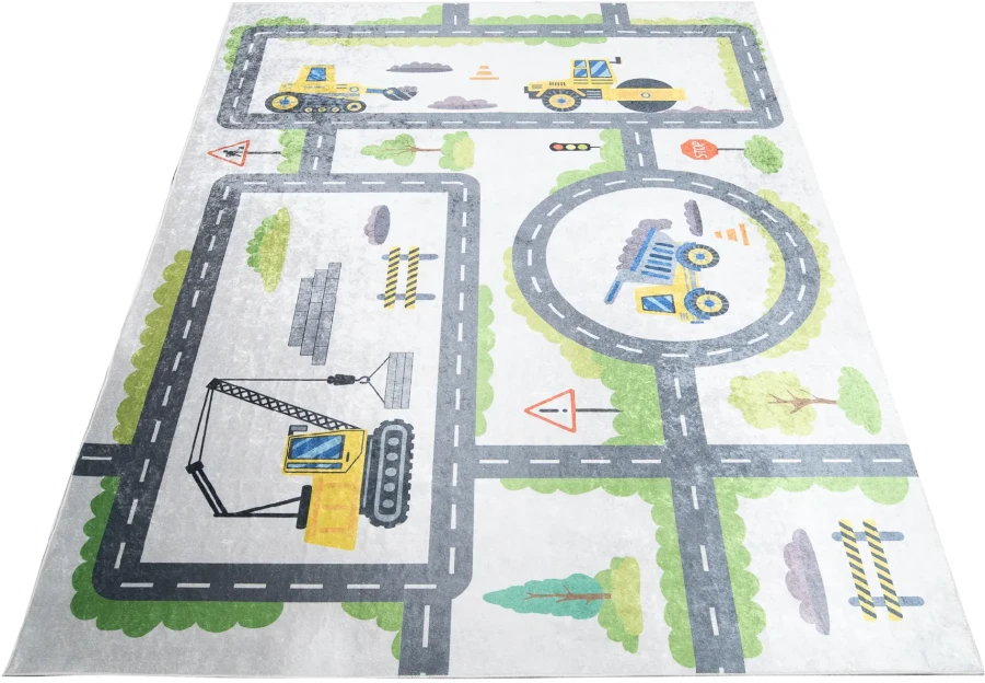 Dywan Modern Rugs - PRINT KIDS 2338 Grey