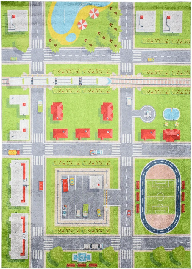 Dywan Modern Rugs - PRINT KIDS 2624 Green