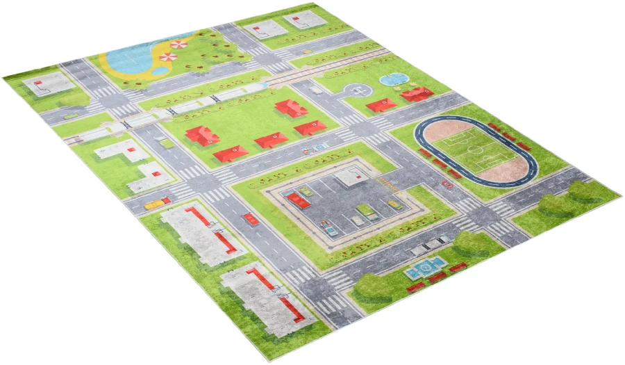 Dywan Modern Rugs - PRINT KIDS 2624 Green