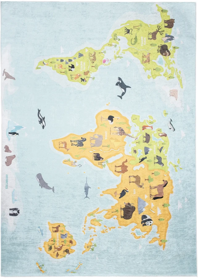 Dywan Modern Rugs - PRINT KIDS 2763 Blue