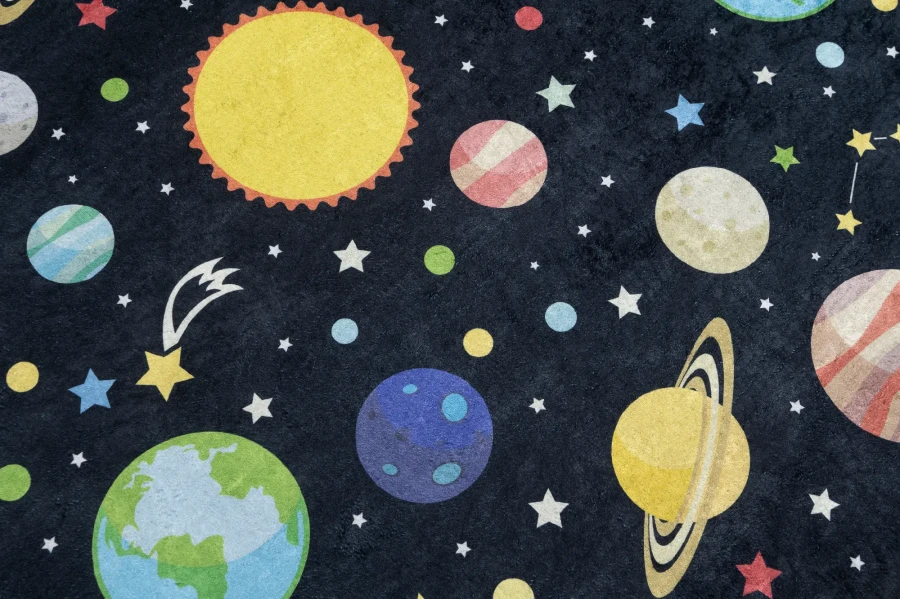 Dywan Modern Rugs - PRINT KIDS 9030 Black