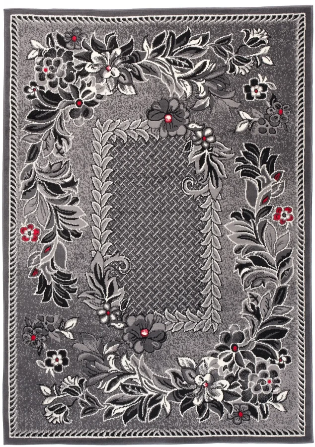 Dywan Modern Rugs - Standard 7192B Dark Gray