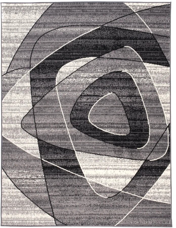 Dywan Modern Rugs - Standard K858A Dark Gray