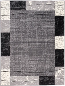 Dywan Modern Rugs - STANDARD K872A Dark Gray