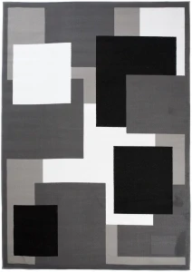 Dywan Modern Rugs - STANDARD T968A Dark Gray