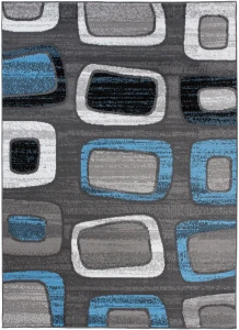 Dywan Modern Rugs - FUTURE T965B Dark Gray