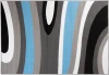 Dywan Modern Rugs - FUTURE Z895B Dark Gray