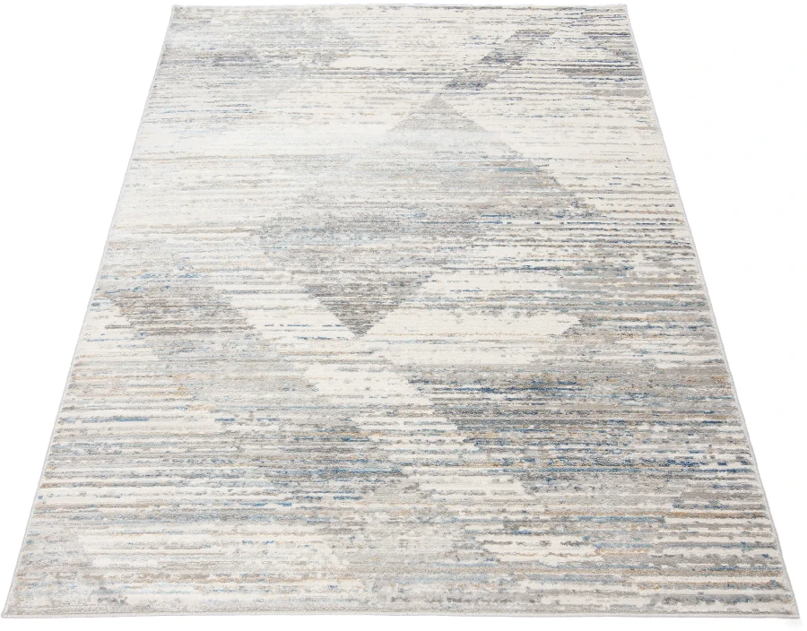 Dywan Modern Rugs - VARIOUS G501B White/D_Blue