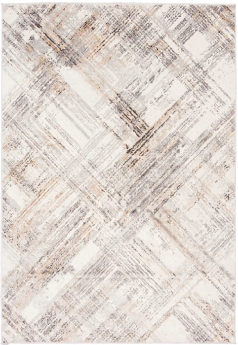 Dywan Modern Rugs - VARIOUS G505A White/D_Vizon