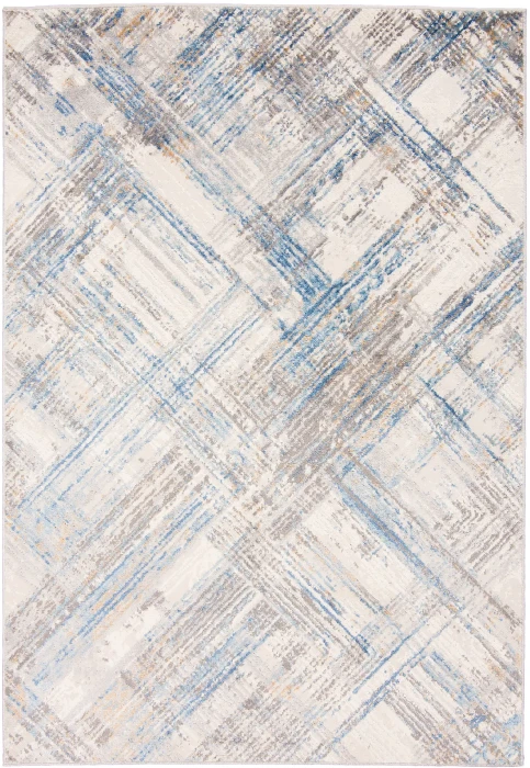 Dywan Modern Rugs - VARIOUS G505B White/D_Blue